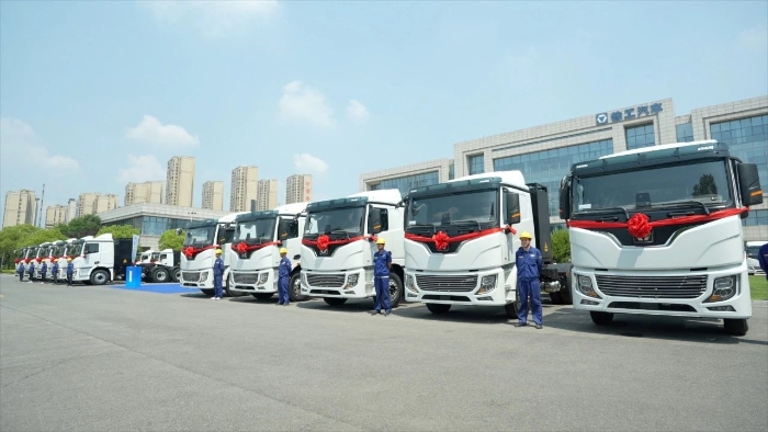 目的地：大西北！100臺徐工新能源重卡滿電啟程