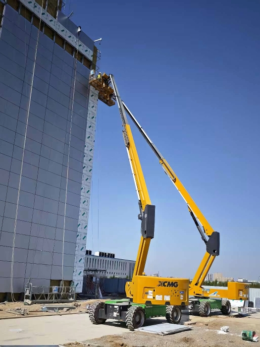 智慧物流中心外立面零碳施工，徐工XGS28ACK-Li成綠色施工密鑰