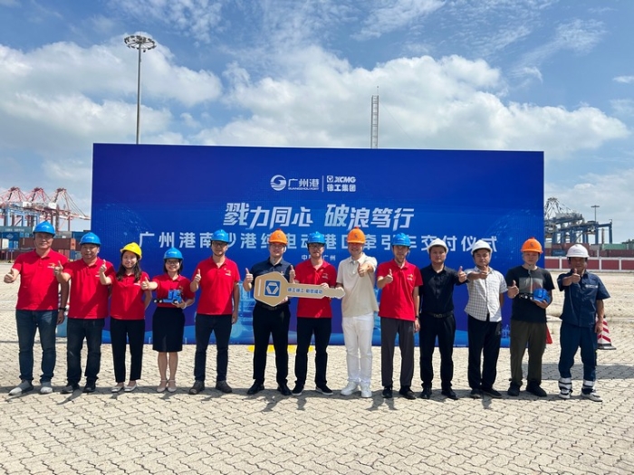 全力以赴！徐工純電動(dòng)港口牽引車綠動(dòng)廣州南沙港