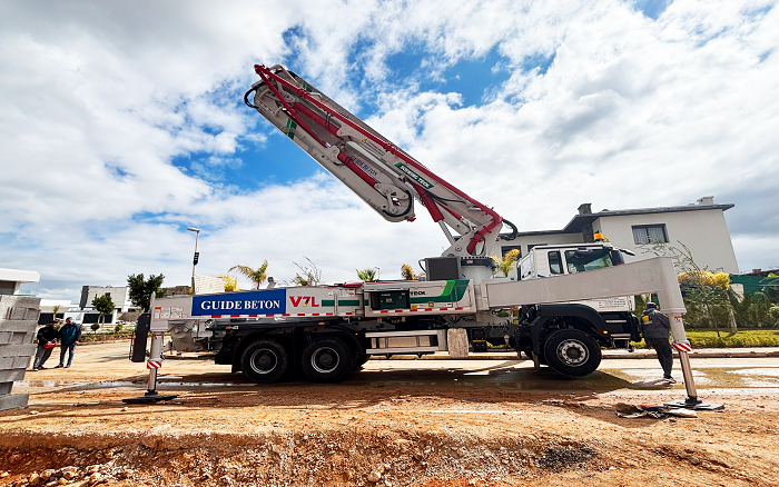 卓越性能|徐工XS43泵車(chē)助建摩洛哥！