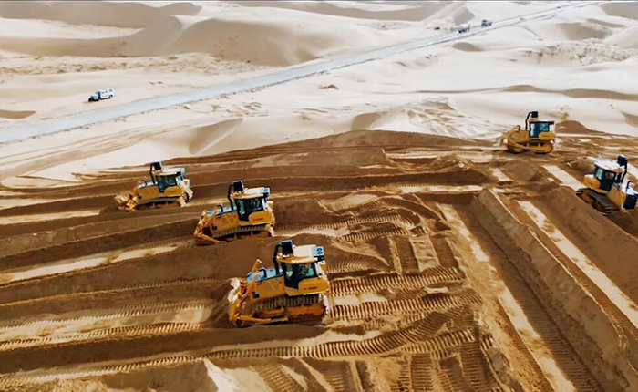 沙漠施工五大難題？徐工D170LGP沙漠型推土機(jī)硬核破解！